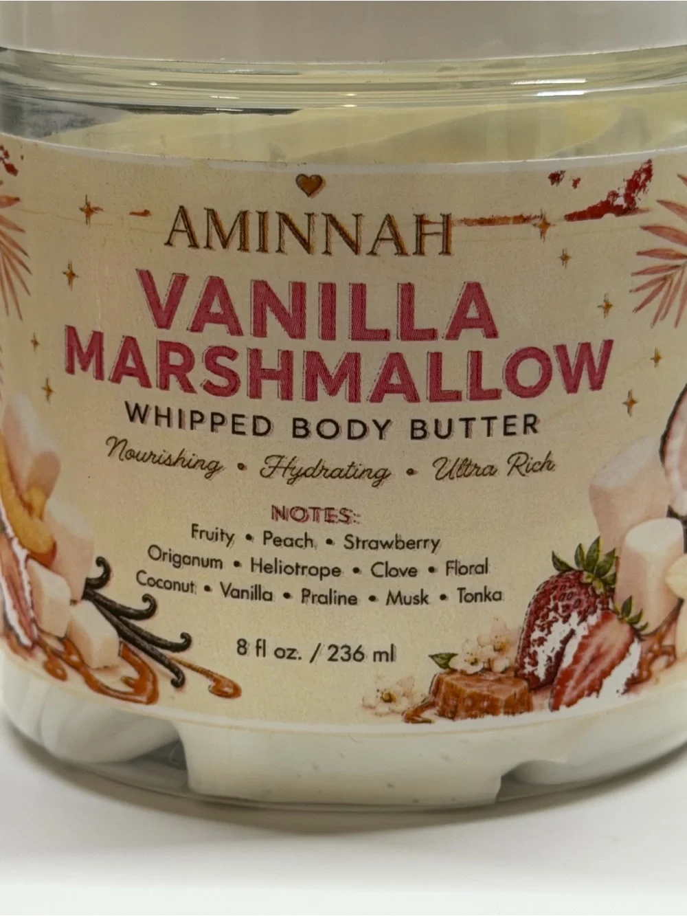 Aminnah Vanilla Marshmallow Whipped Body Butter